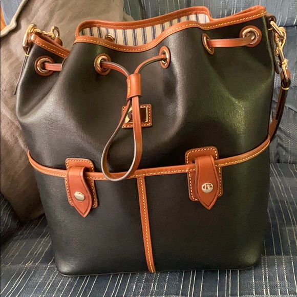 dooney & bourke saffiano drawstring